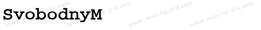 SvobodnyMono Bold字体转换